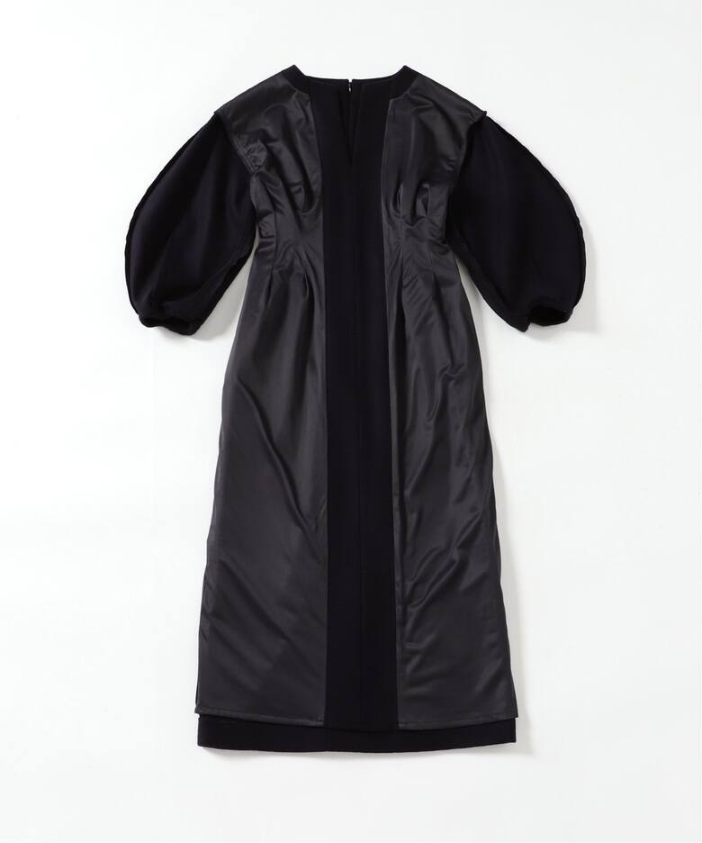 ウール圧縮スムース ウエストシェイプワンピ―ス◇（ワンピース  