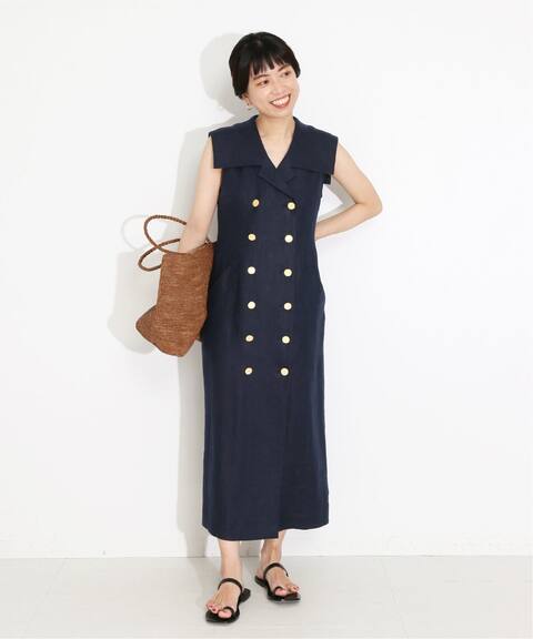 リネンセーラーカラーワンピース Vermeil Par Iena ヴェルメイユ パー イエナ 公式のファッション通販 Baycrew S Store