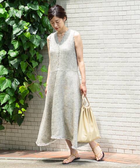 サマーツイードvネックワンピース Vermeil Par Iena ヴェルメイユ パー イエナ 公式のファッション通販 Baycrew S Store