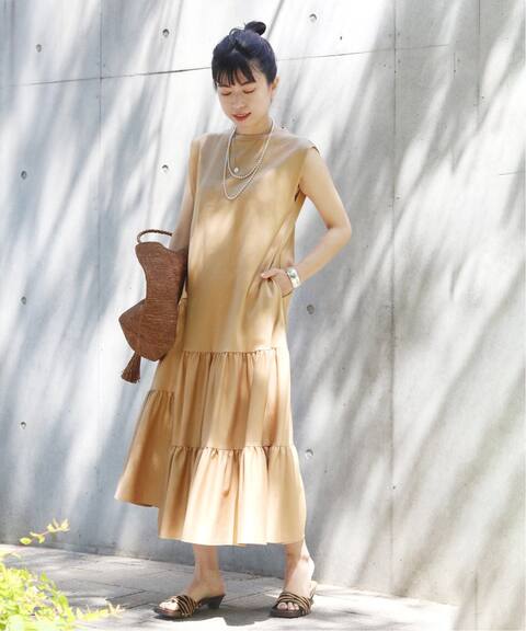 コットン ノースリーブティアードワンピース Vermeil Par Iena ヴェルメイユ パー イエナ 公式のファッション通販 Baycrew S Store