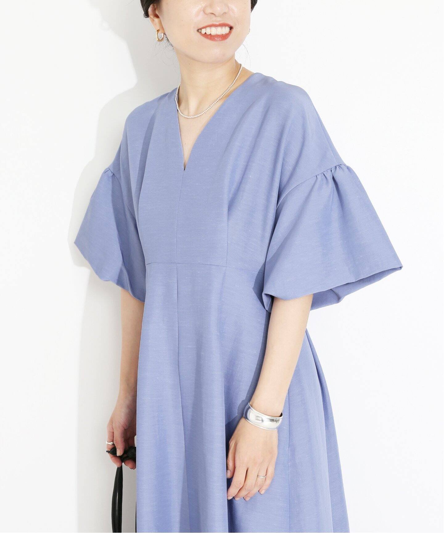 送料無料 ブライアンデールズ Brian Dales レディース ワンピース ドレス ロング トップス ブルー ラッピング無料 Mecbo It