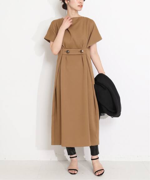 Room No 8 Black ルームエイトブラック Monolith Twill Belted Dr ワンピース Vermeil Par Iena ヴェルメイユ パー イエナ 公式のファッション通販 Baycrew S Store