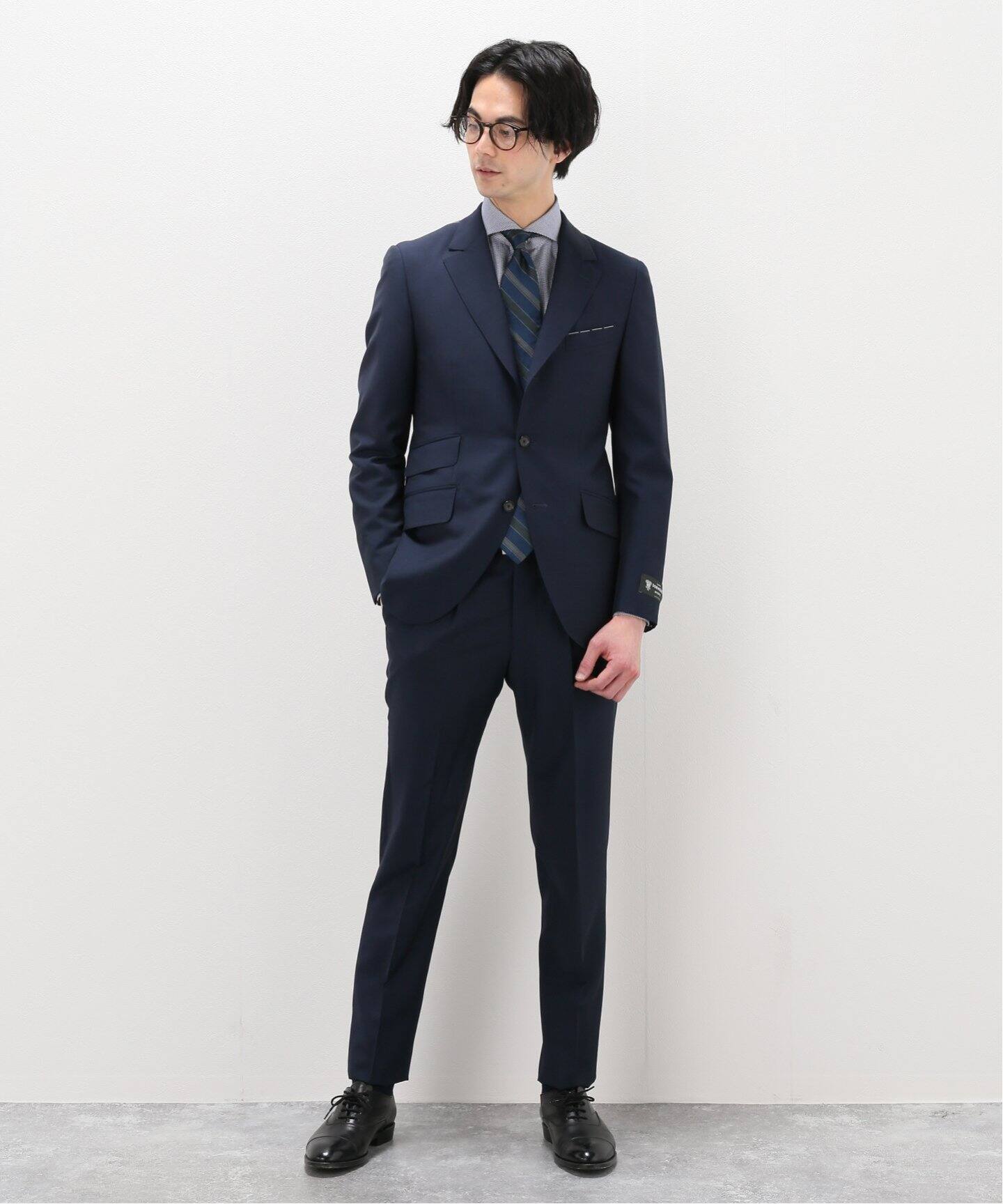残りわずか】 総額約13万円 SHIPS DORMEUIL 3ボタンスーツ 3ピース ...