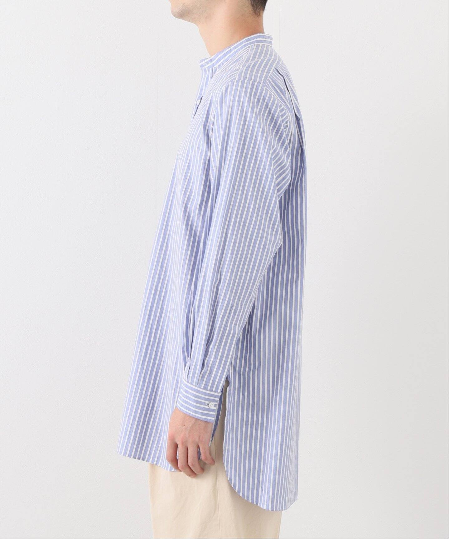HEUGN / ユーゲン】Stripe Rob|L'ECHOPPE(レショップ)公式の 在庫あり・即納 専用 HEUGN Rob NAVY JACQUARD STRIPE 22ss シャツ