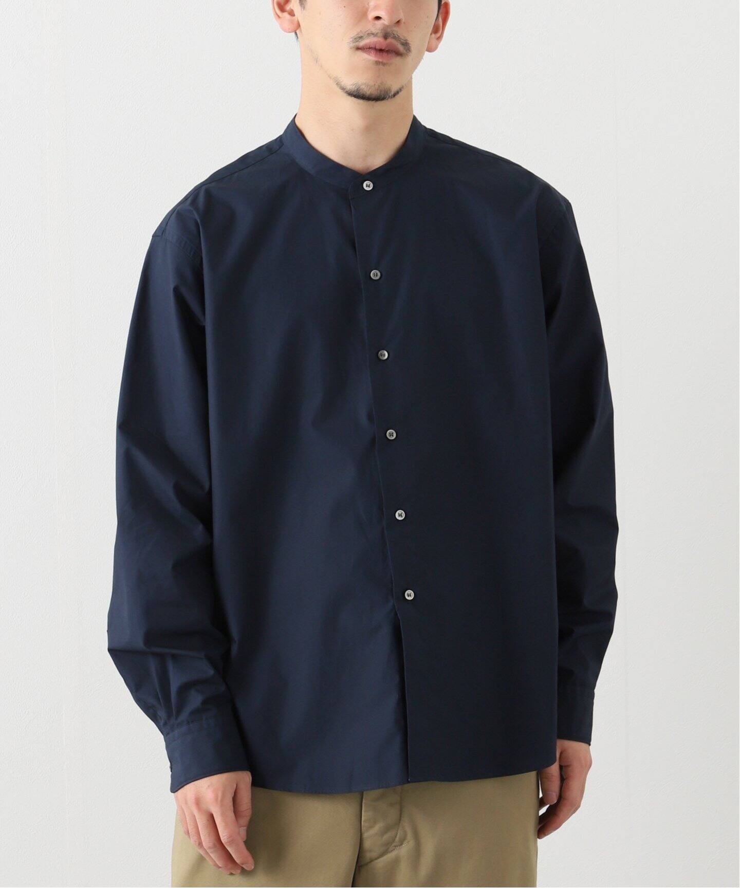 LE / エルイー】WIDE BAND Collar（シャツ／ブラウス）｜L