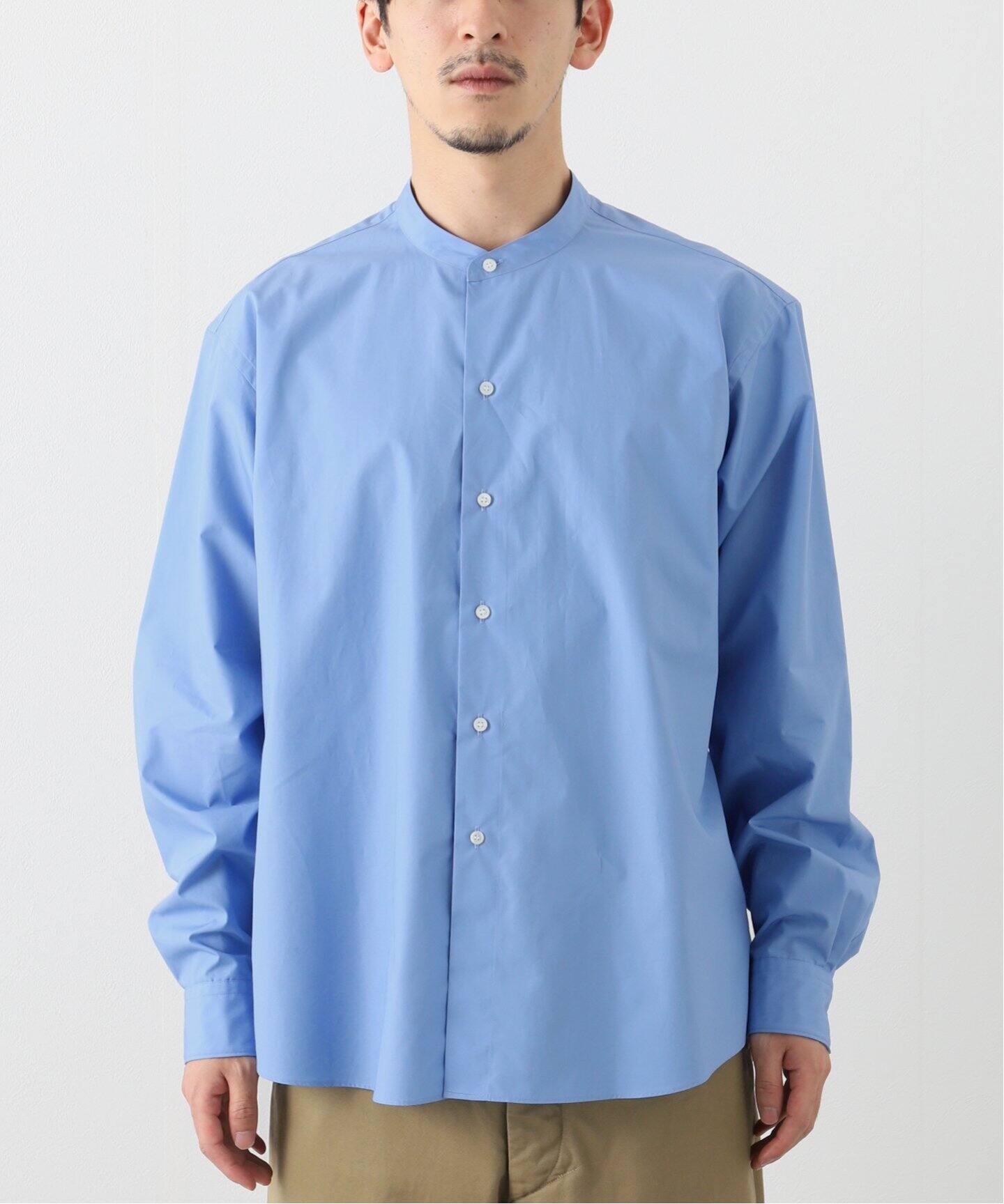 LE / エルイー】WIDE BAND Collar（シャツ／ブラウス）｜L