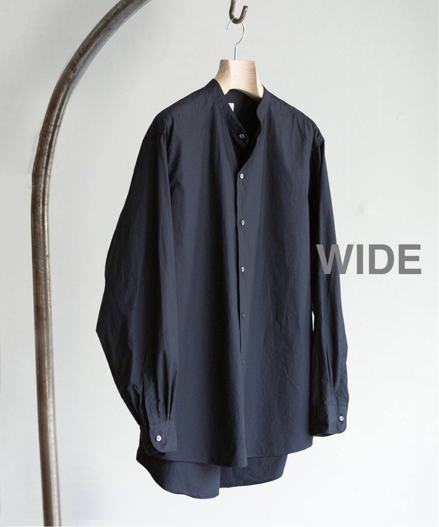 LE / エルイー】WIDE BAND Collar（シャツ／ブラウス）｜L