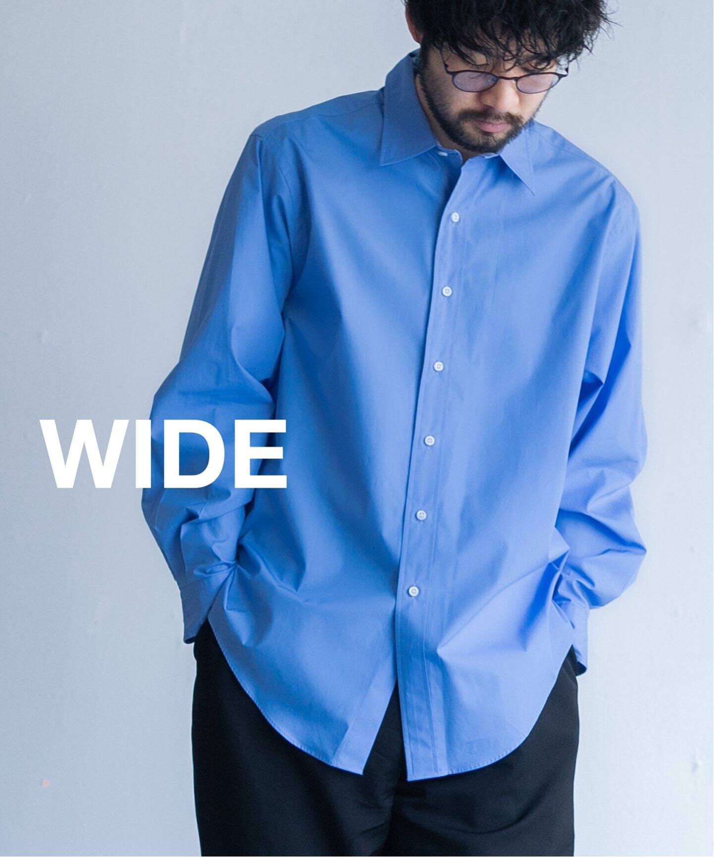 LE / エルイー】WIDE Reguler Collar（シャツ／ブラウス）｜L