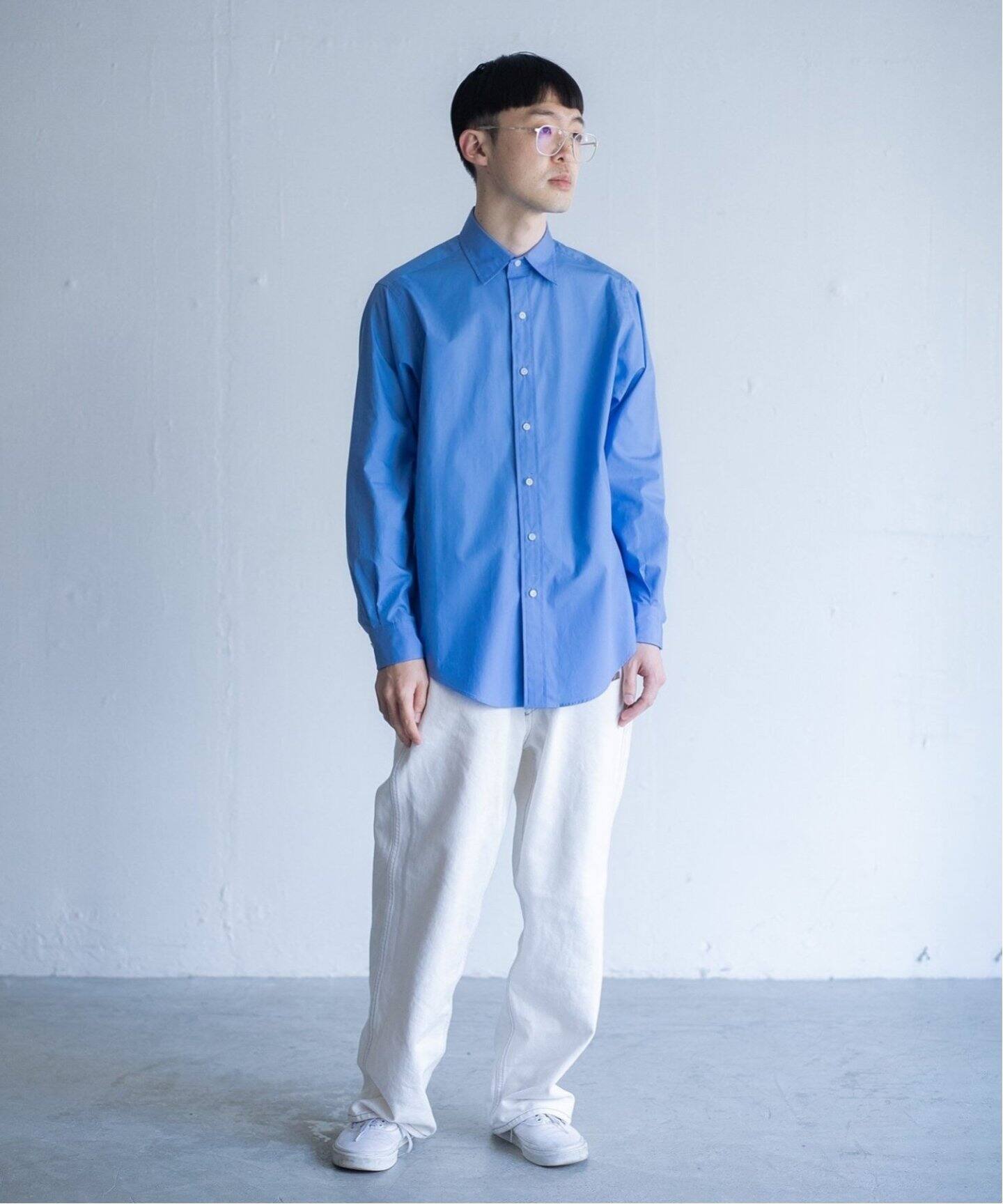 LE / エルイー】SLIM Reguler collar（シャツ／ブラウス）｜L