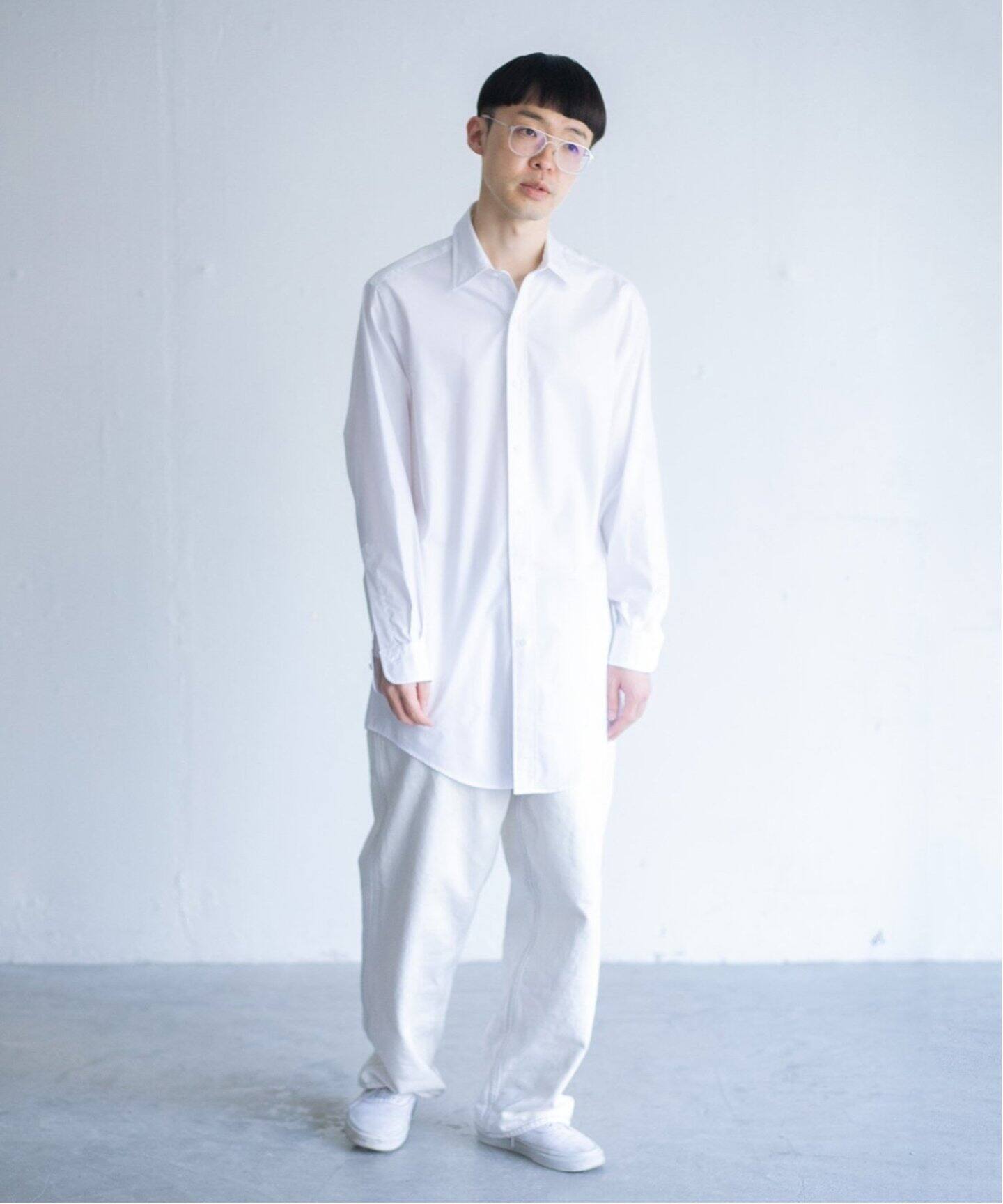 LE / エルイー】SLIM Reguler collar（シャツ／ブラウス）｜L