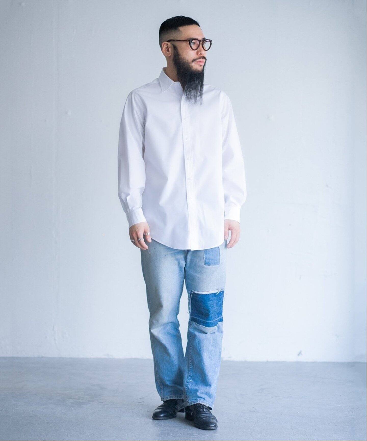 LE / エルイー】SLIM Reguler collar（シャツ／ブラウス）｜L