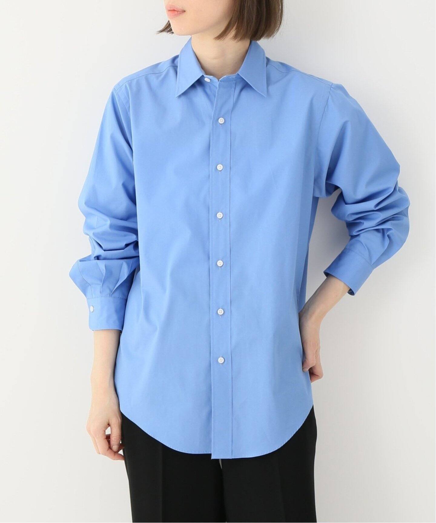 LE / エルイー】SLIM Reguler collar（シャツ／ブラウス）｜L