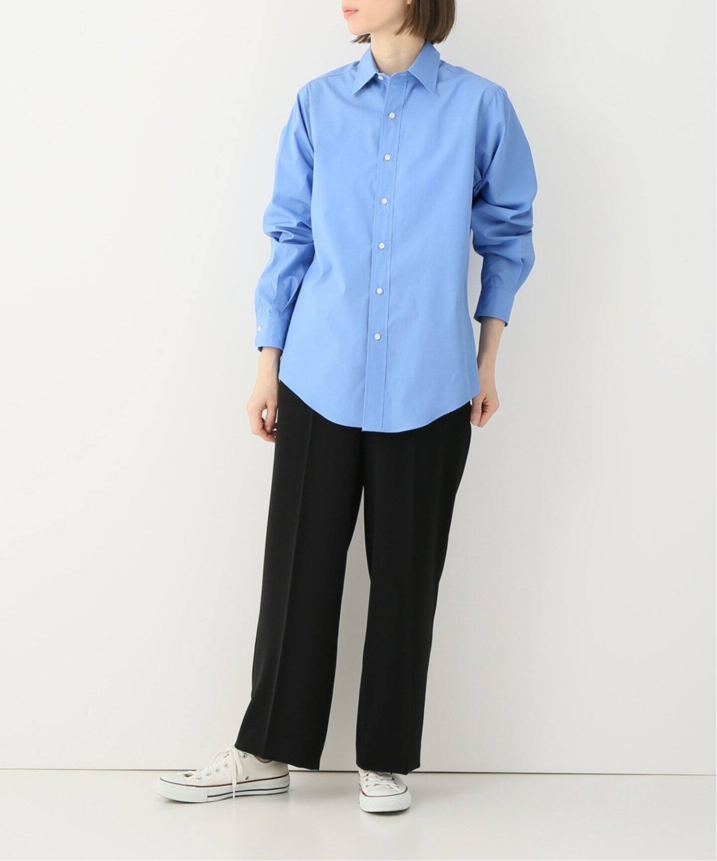 LE / エルイー】SLIM Reguler collar（シャツ／ブラウス）｜L