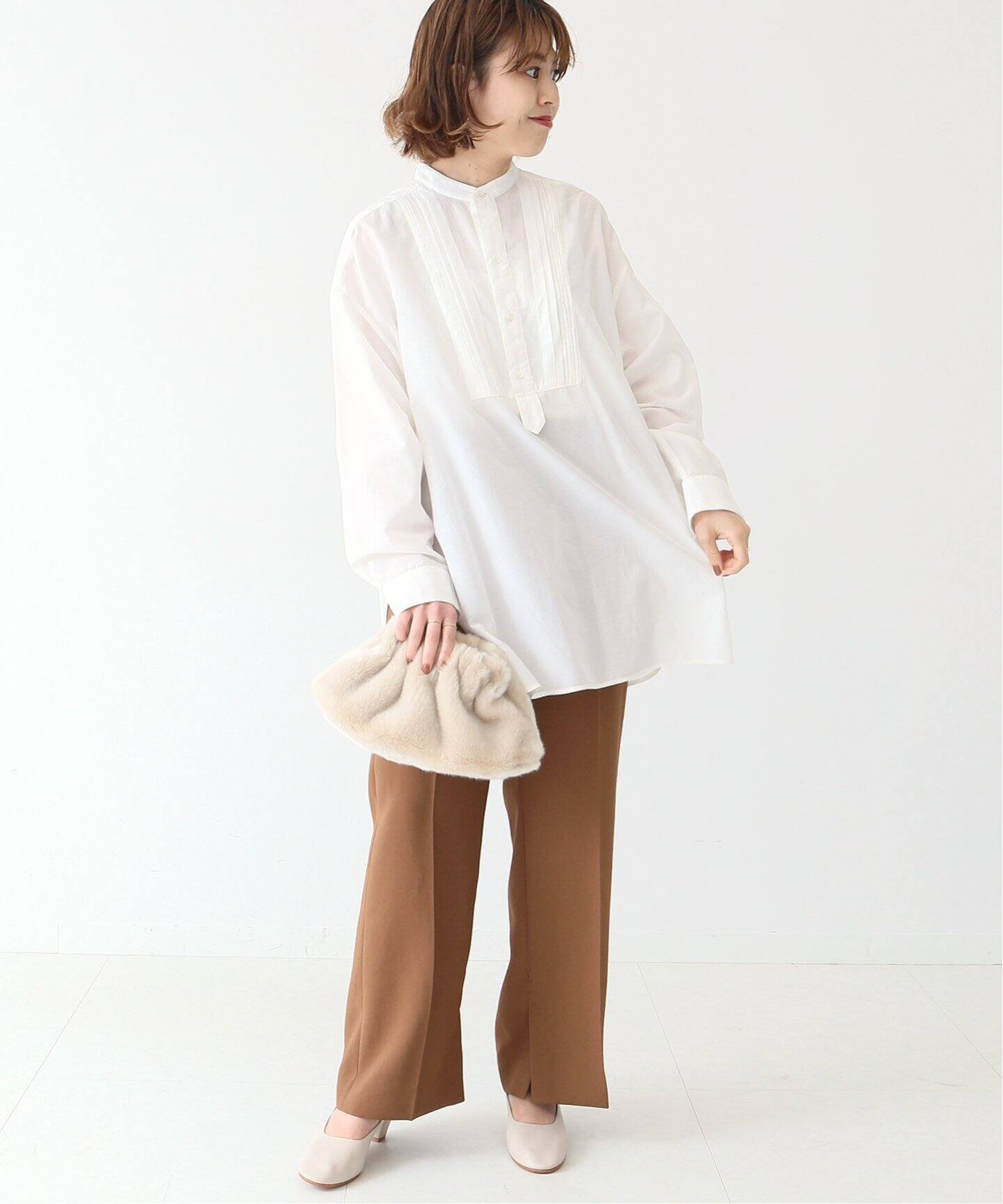 ガーメントダイコットンシルクシャツ◇（シャツ／ブラウス）｜Spick  