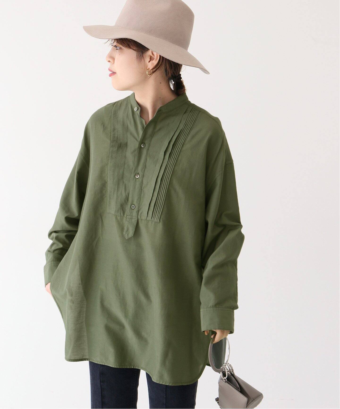 ガーメントダイコットンシルクシャツ◇（シャツ／ブラウス）｜Spick  