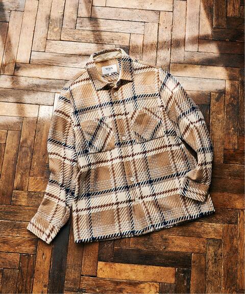Wax London ワックスロンドン バスケットチェックシャツ Ecru Beige Edifice エディフィス 公式のファッション通販 21050310001330 Baycrew S Store