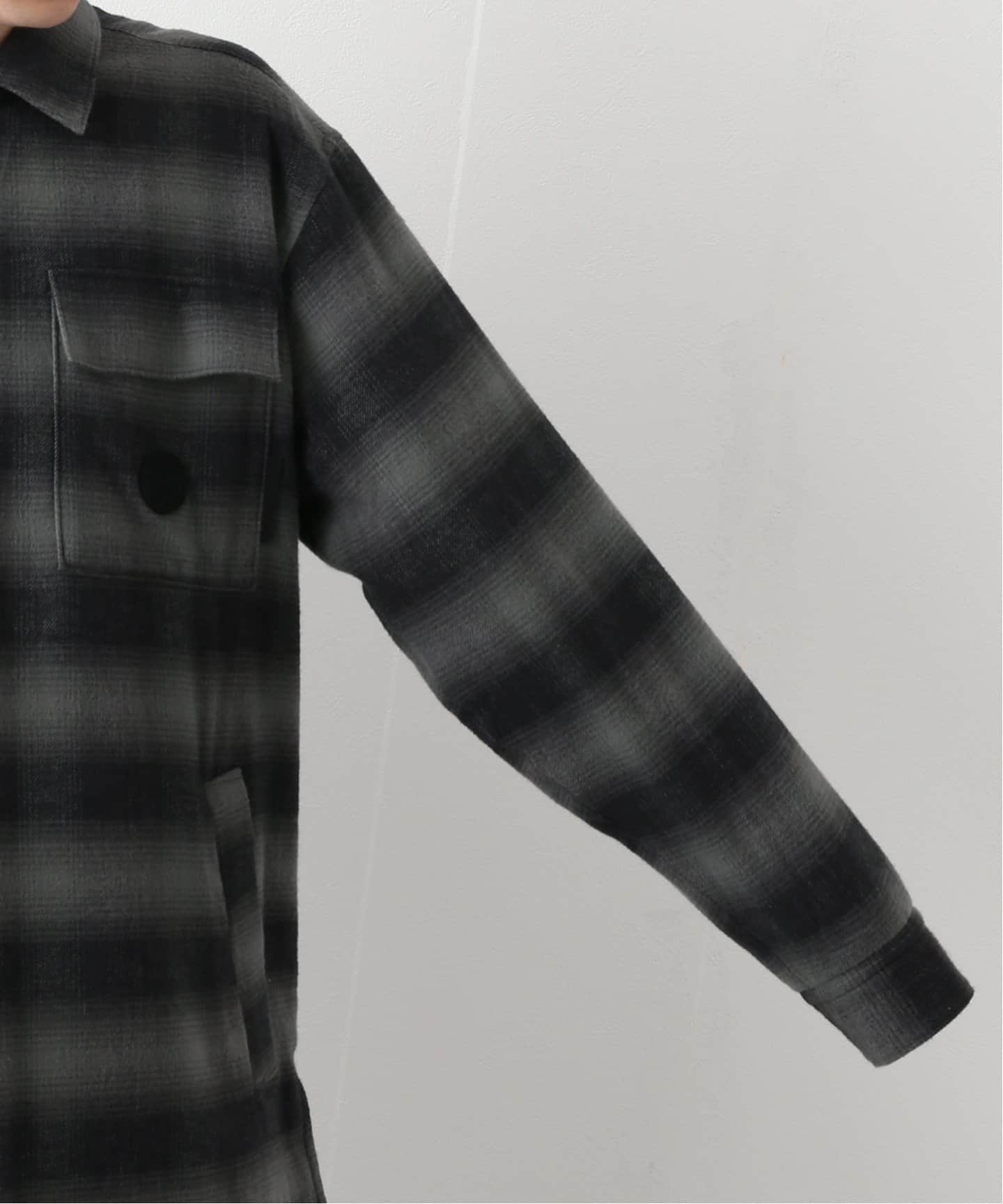 BURTON フード付きチェックシャツ L 青チェック BURTON フード付きチェックシャツ L 青チェック（Burton