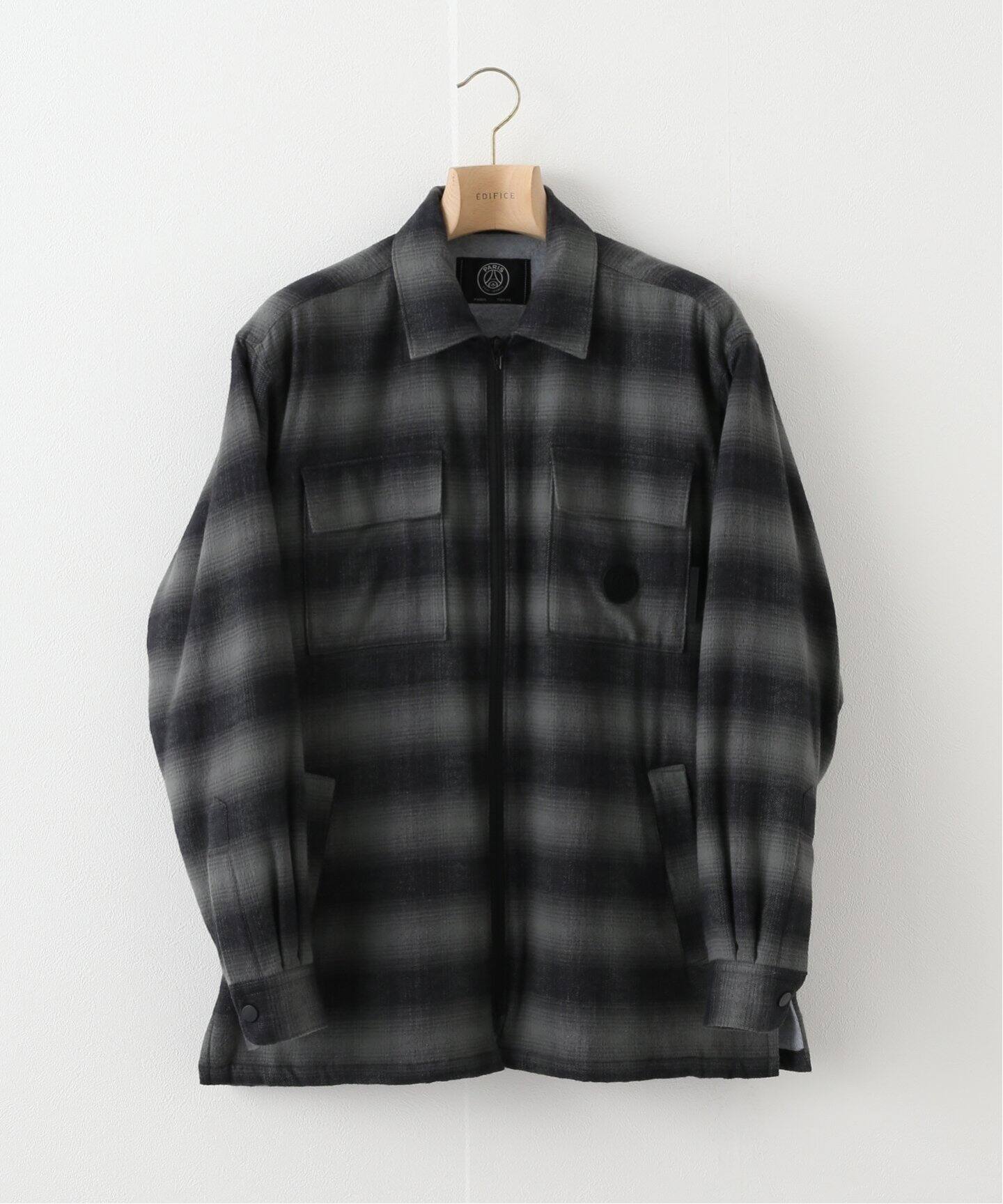 PABLO VINCI 等しく オンブレチェックジップシャツ(23aw)