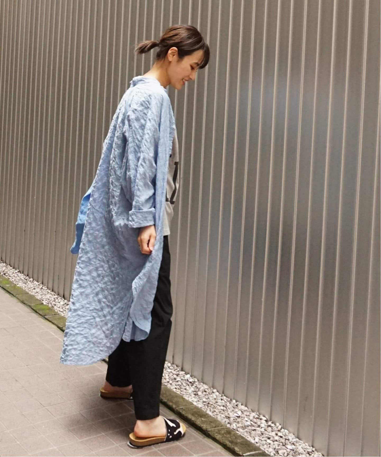 luxe ￥18,700 エアリーストライプロングシャツ 未着用＊journal standard luxeエアリーストライプロングシャツ