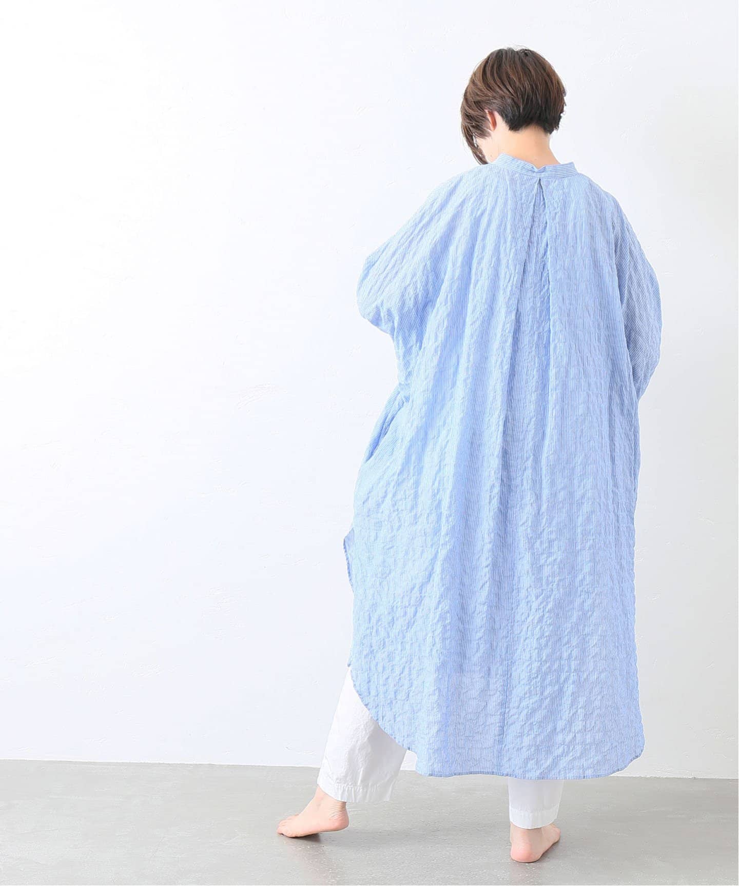 未着用＊journal standard luxeエアリーストライプロングシャツ