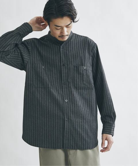 T C ストライプ バンドカラーシャツ Journal Standard ジャーナルスタンダード 公式のファッション通販 Baycrew S Store