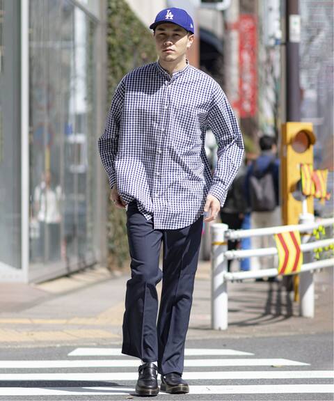 ギンガムチェックバンドカラーシャツ Joint Works ジョイントワークス 公式のファッション通販 Baycrew S Store