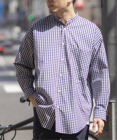 ギンガムチェックバンドカラーシャツ Joint Works ジョイントワークス 公式のファッション通販 Baycrew S Store