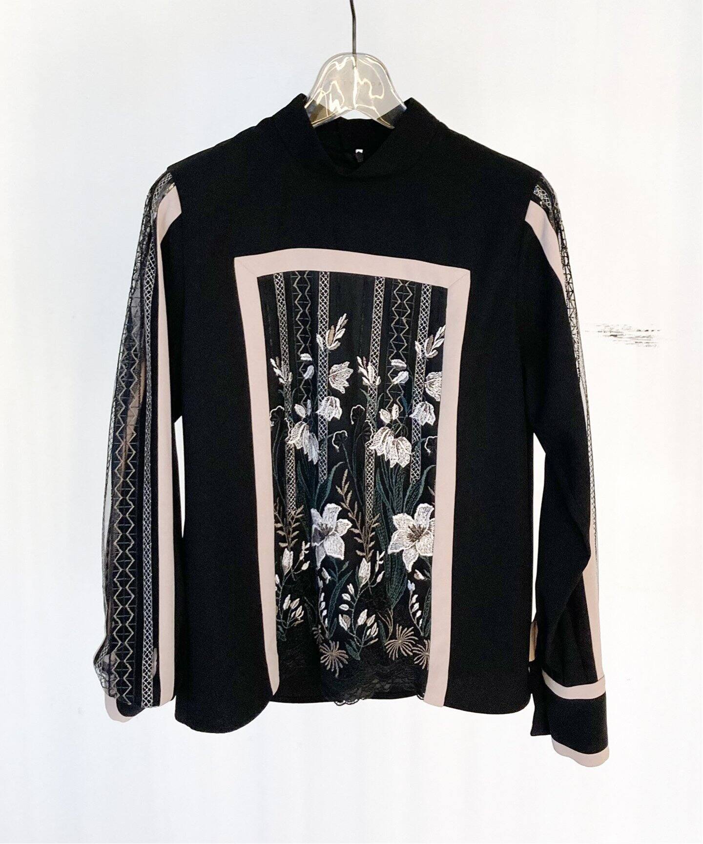 MURRAL/ミュラル】Framed flower top：ブラウス（シャツ／ブラウス  