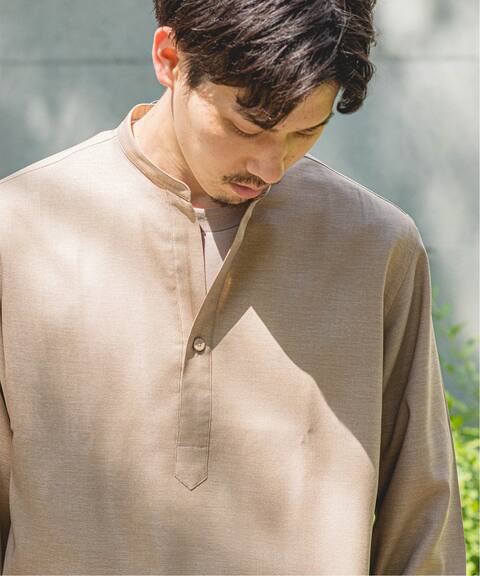 Rirancha Dobby P O バンドカラー 7分シャツ Edifice エディフィス 公式のファッション通販 Baycrew S Store