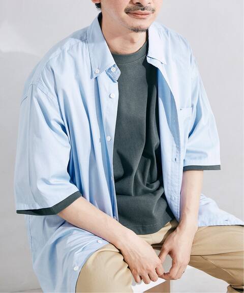 ビッグシルエット ボタンダウン5分袖ストライプシャツ Journal Standard Relume ジャーナルスタンダード レリューム 公式のファッション通販 Baycrew S Store