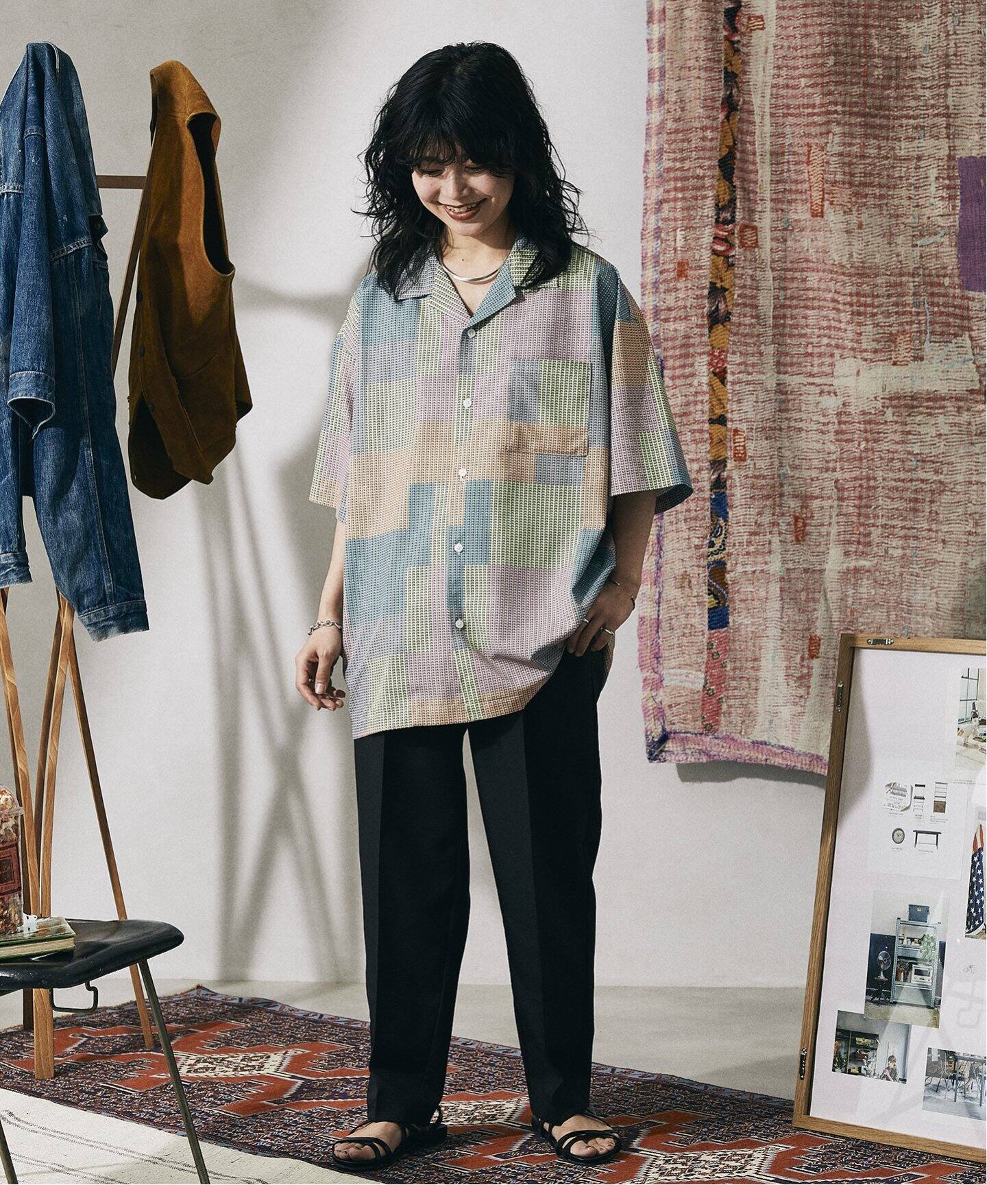 WEB限定 柄シャツ+スラックス セットアップ】RETRO PATTERN セット WEB限定 柄シャツ+スラックス セットアップ】RETRO PATTERN セット