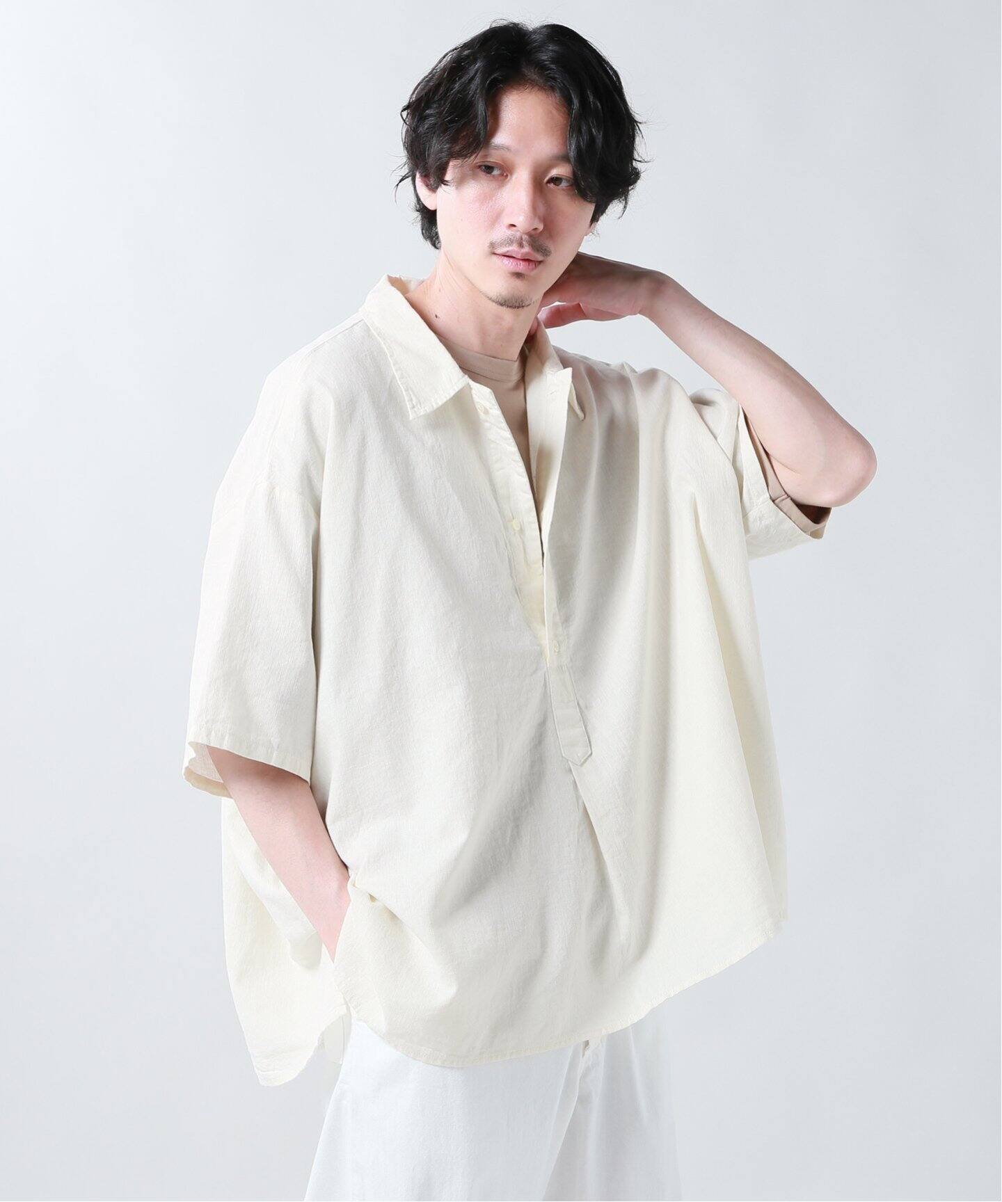 正規通販 コットンリネンシャツ 20ss yori - シャツ/ブラウス(長袖/七分) 正規通販 コットンリネンシャツ 20ss yori - シャツ/ブラウス(長袖/七分)