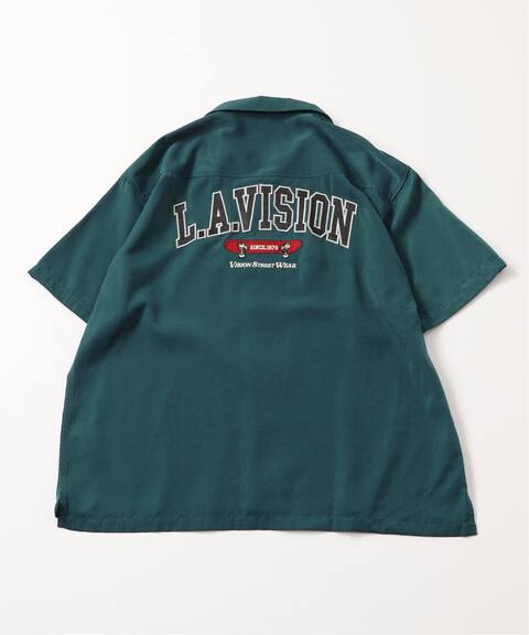 Vision Street Wear ビジョンストリートウェア 別注 Satin Logo シャツ B C Stock ベーセーストック 公式のファッション通販 Baycrew S Store