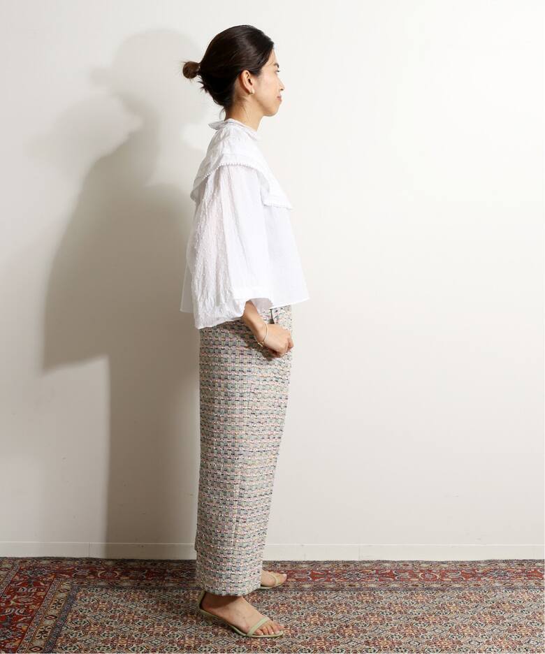 IENA LA BOUCLE ドビードットレースブラウス◇（シャツ／ブラウス  