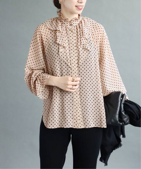 シフォンドットラッフルフリルブラウス Vermeil Par Iena ヴェルメイユ パー イエナ 公式のファッション通販 Baycrew S Store