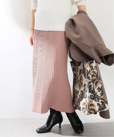 フェイクスエードプリーツスカート La Totalite ラ トータリテ 公式のファッション通販 Baycrew S Store