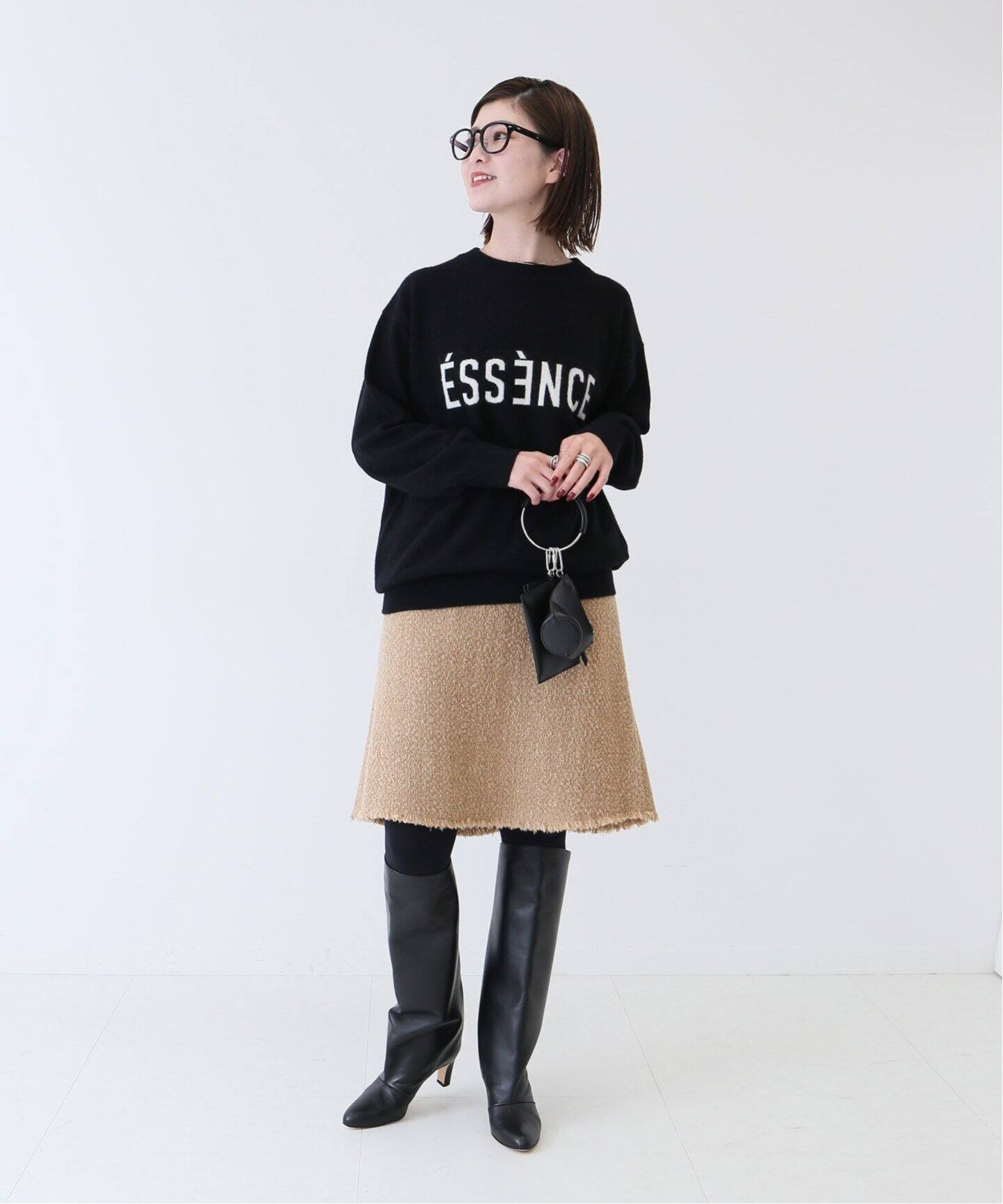 ロービングウールツイードスカート（ミニスカート）｜Spick and Span 