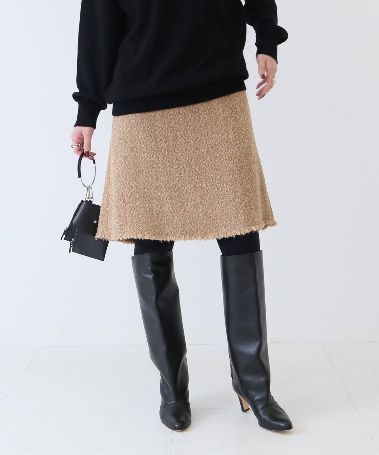 ロービングウールツイードスカート（ミニスカート）｜Spick and Span  