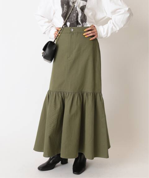ギャザー切り替えロングスカート U By Spick Span ユーバイスピックアンドスパン 公式のファッション通販 Baycrew S Store