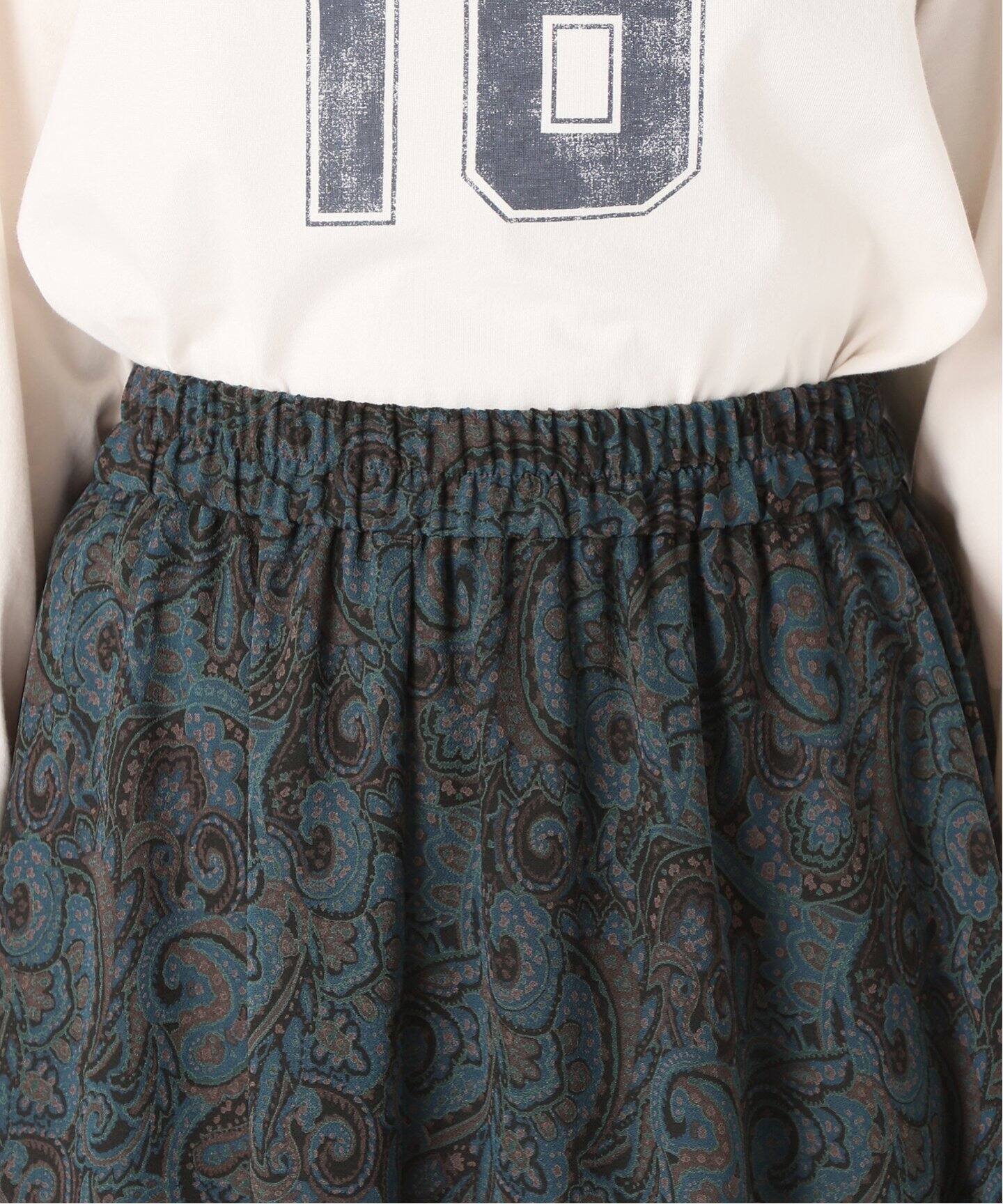 ペイズリープリントマキシスカート◇（ロング・マキシ丈スカート  