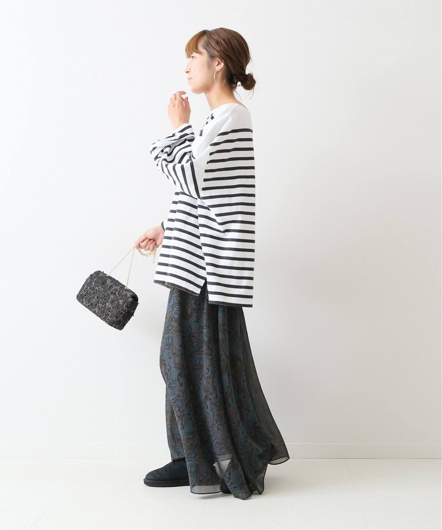 ペイズリープリントマキシスカート◇（ロング・マキシ丈スカート  