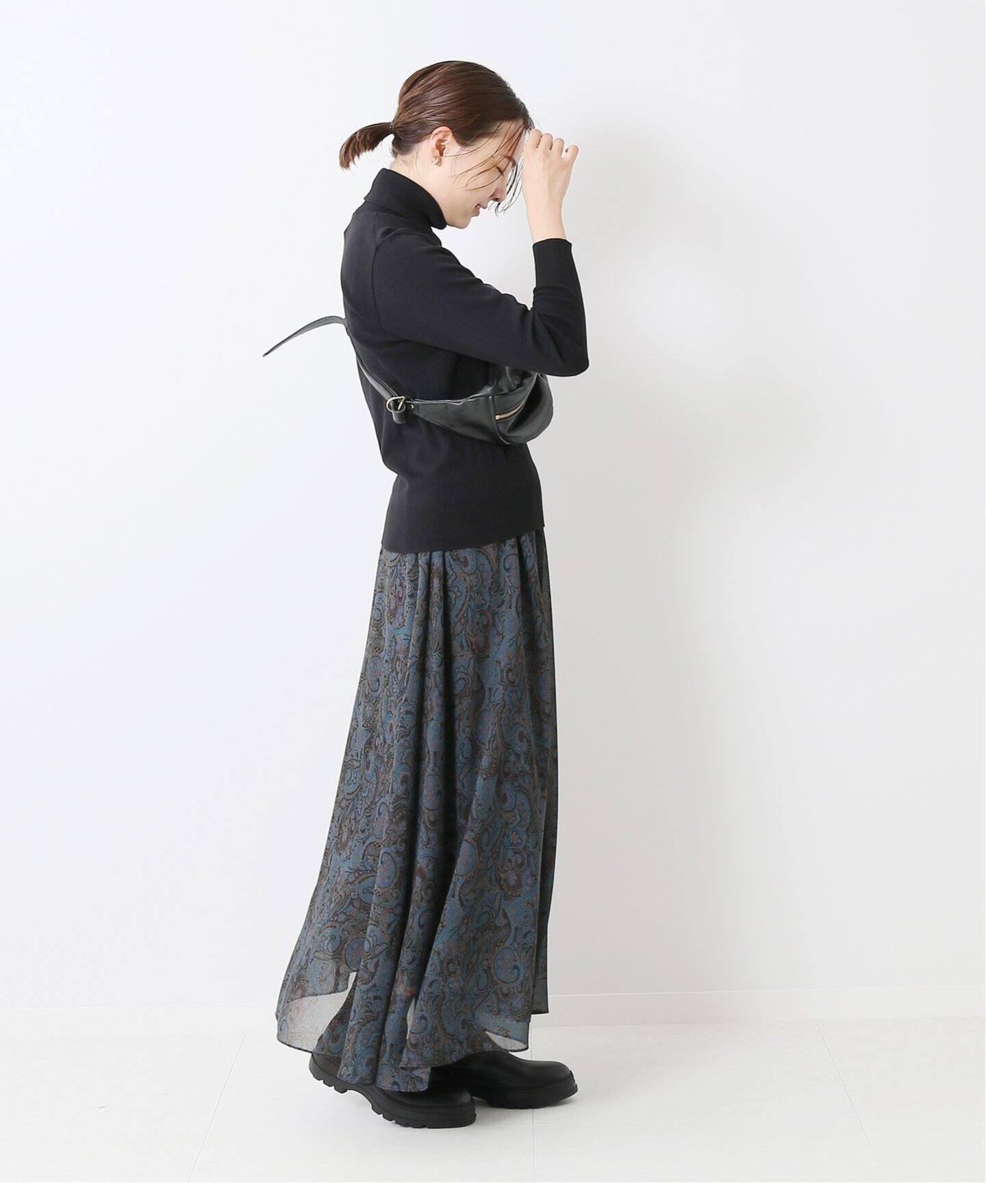 ペイズリープリントマキシスカート◇（ロング・マキシ丈スカート  