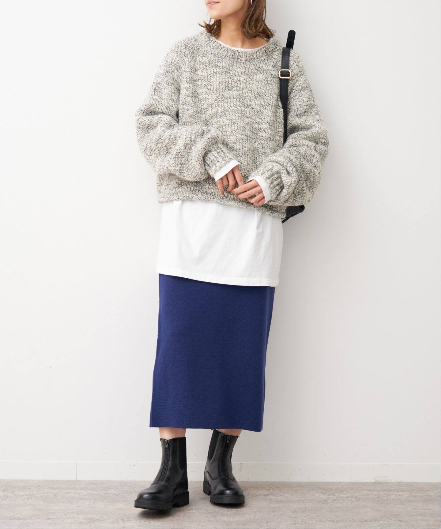 ミラノリブタイトスカート◇（ひざ丈スカート）｜FRAMeWORK（フレーム  