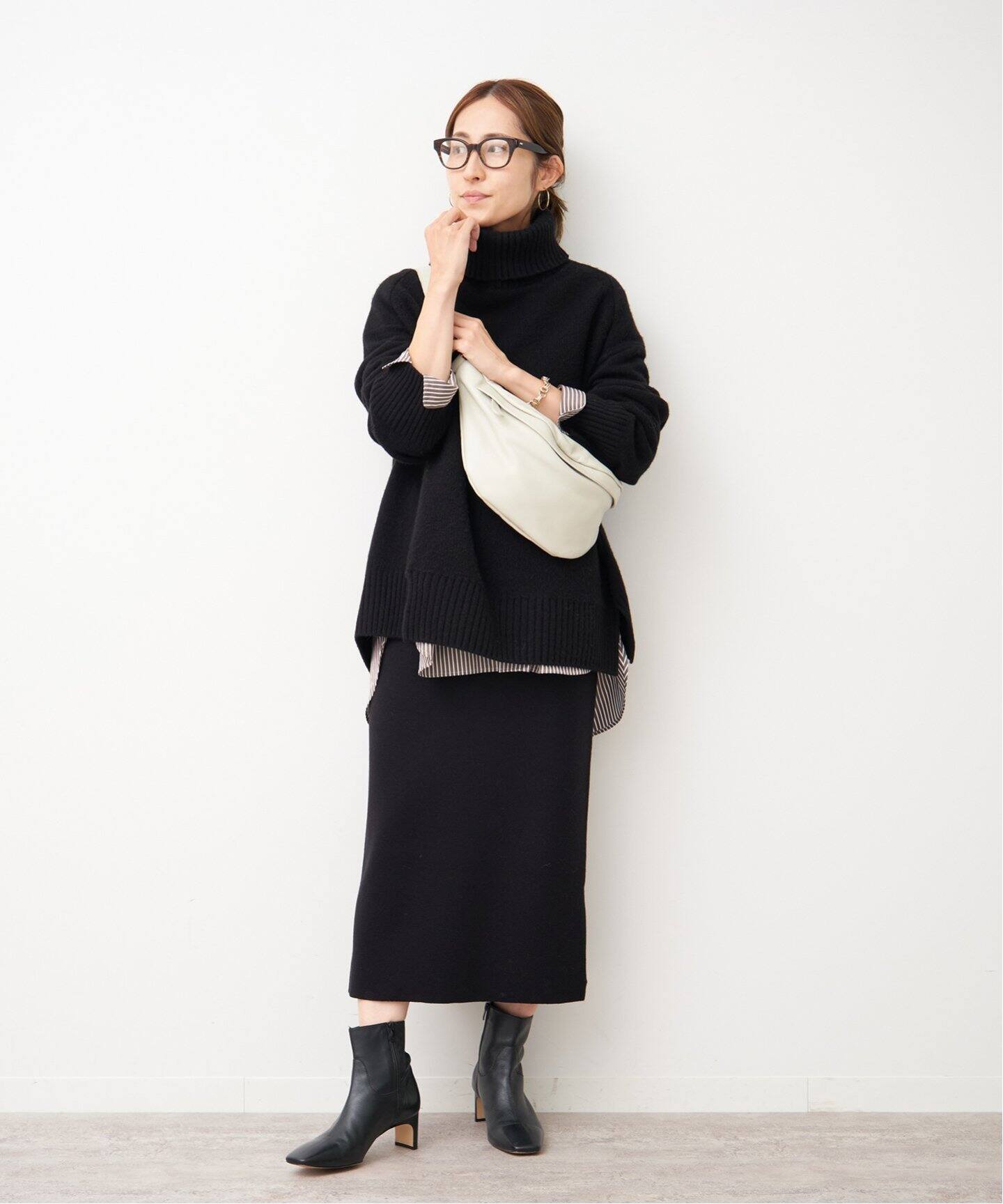 ミラノリブタイトスカート◇（ひざ丈スカート）｜FRAMeWORK（フレーム  