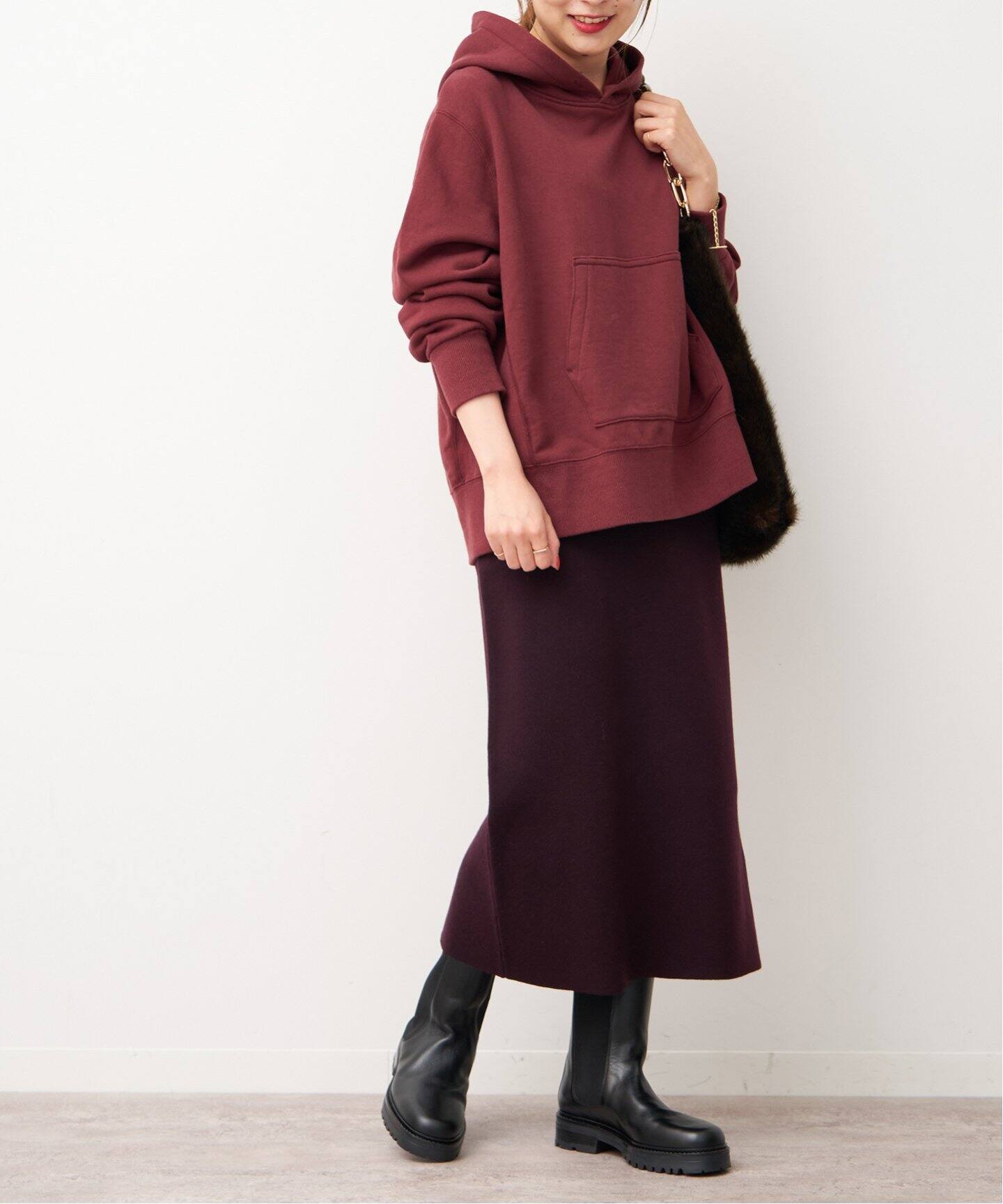 ミラノリブタイトスカート◇（ひざ丈スカート）｜FRAMeWORK（フレーム  