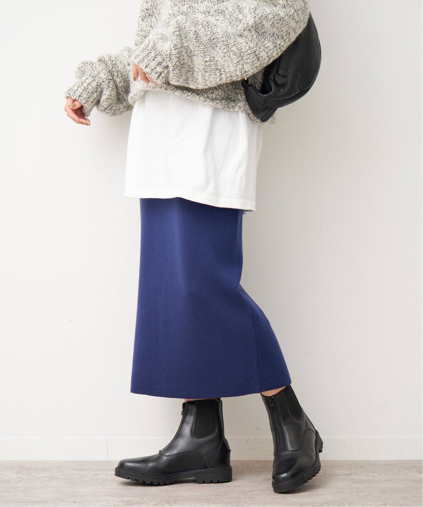 ミラノリブタイトスカート◇（ひざ丈スカート）｜FRAMeWORK（フレーム  