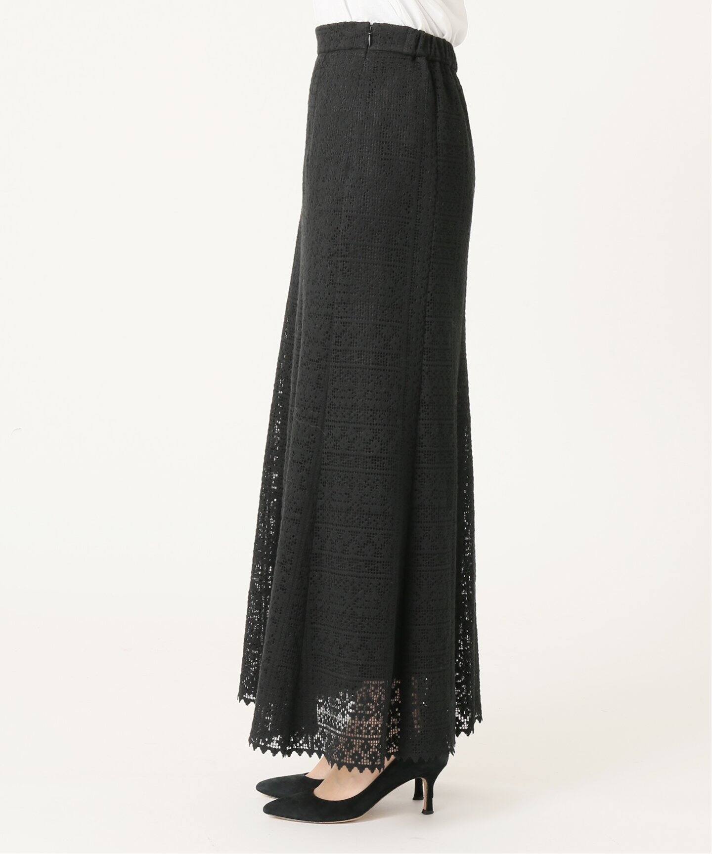 コットンレースマーメイドスカート◇（ロング・マキシ丈スカート  