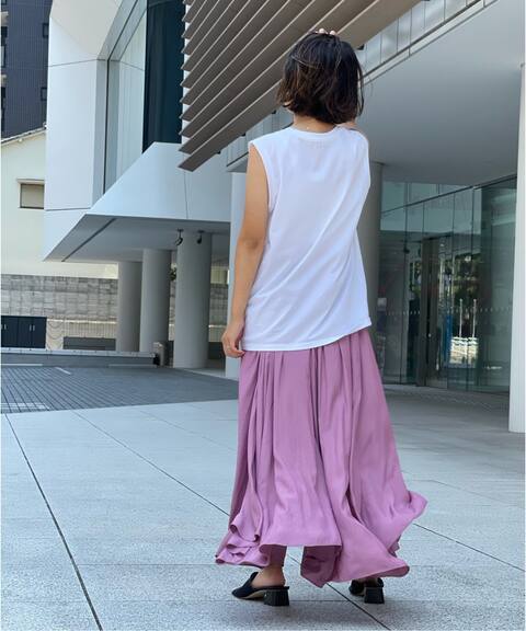 ペタルヘムギャザーフレアスカート Noble ノーブル 公式のファッション通販 Baycrew S Store