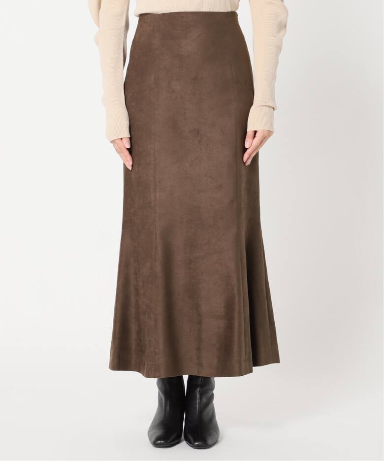フェイクスウェードマーメイドスカート2◇（ロング・マキシ丈スカート  