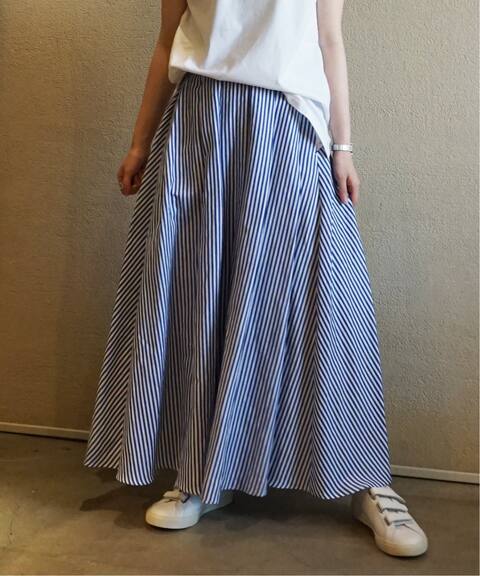ストライプ タックギャザースカート Journal Standard Luxe ジャーナルスタンダード ラックス 公式のファッション通販 Baycrew S Store